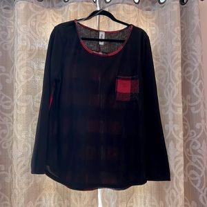 Buffalo plaid top